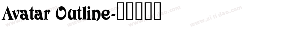 Avatar Outline字体转换